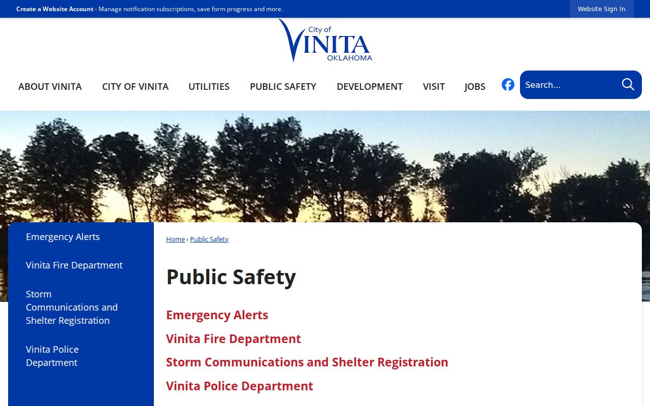 Craig County municipal warrant city public safety page